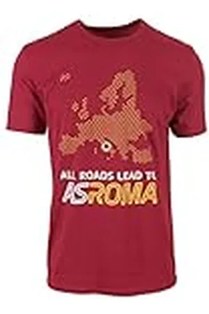As Roma SUPERPROMO All Roads Lead to Final T-Shirt, , 9-10 Años Unisex-Bambini y Niños, , 9-10 Años