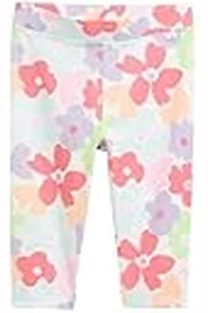 TOM TAILOR 1046249 Capri Leggings, 37776-Big Multicolor Flower Print, 128-134 para Niñas
