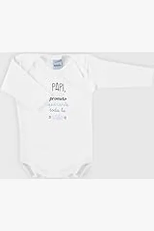 BABIDU Body Bebé Personalizado Frases Divertidas - Para Papá, Mamá, Tía, Padrinos y Abuelos - Body Bebé Manga Larga 100% Algodón Cuello Americano- Regalo Recién Nacido - Ropa Bebé Niño y Niña Unisex