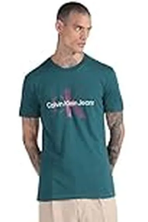 Calvin Klein Seasonal MONOLOGO tee J30J320806, Camisetas de Manga Corta, Hombre, , XXS