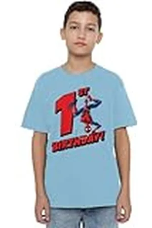 Marvel Spiderman Birthday 1 Unisex Kids T Shirt Camiseta, , 5-6 años para Niños