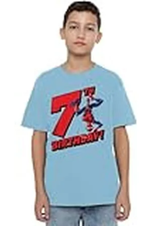 Marvel Mandarin creative ltd Spiderman Birthday 7 Unisex Kids T Shirt Camiseta, , 12-13 años para Niños