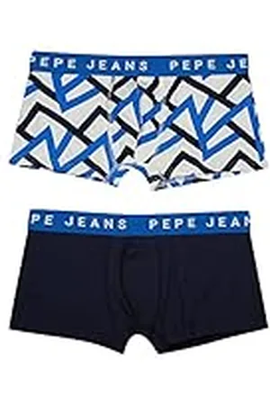 Pepe Jeans Zigzag Print Tk 2P Trunks, , L (Pack de 2) para Hombre