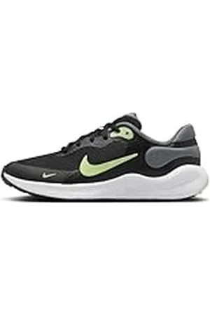 Nike Revolution 7, Sneaker Hombre, Black/Barely Volt/Smoke Grey/W, 36.5 EU