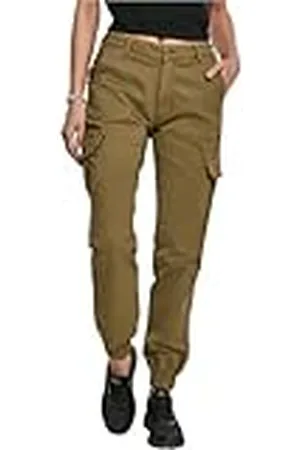 Urban classics Ladies High Waist Cargo Pants, Pantalones, Mujer, , 28