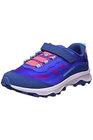 Merrell MOAB Speed Low A/C WTRPF-Blue/Berry/TURQ, Zapatillas, 35 EU