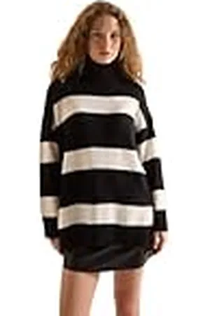 DeFacto Oversize Shirt Tunika-Langarm Longshirt-Bequeme Tops für Damen-Lässiges Langarmshirt Camiseta túnica, , M Mujeres