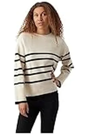 VERO MODA Vmsaba LS O-Cuello Jersey Ga Noos Suéter, , M para Mujer
