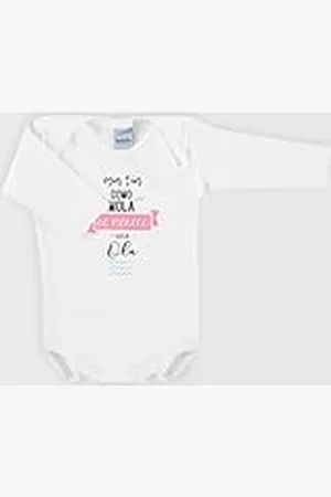 BABIDU Body Bebé Personalizado Frases Divertidas - Para Papá, Mamá, Tía, Padrinos y Abuelos - Body Bebé Manga Larga 100% Algodón Cuello Americano- Regalo Recién Nacido - Ropa Bebé Niño y Niña Unisex