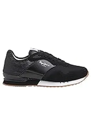 Pepe Jeans London W Troy, Zapatilla Mujer, Black, 40 EU