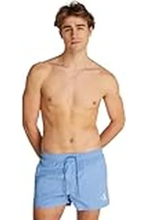 Calvin Klein Bañador Hombre Drawstring con cintura ajustable, Azul (Glacier 5534269), L