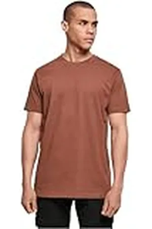 Build Your Brand Camiseta de Cuello Redondo, Bark, XL para Hombre