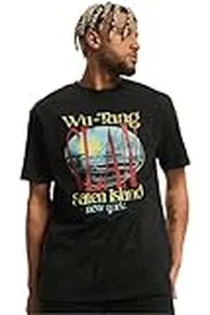 Mister Tee Mt2088-Wu Tang Staten Island Oversize tee Camiseta, , XXL Grande Alto para Hombre