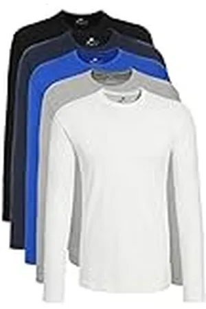 Lower East LE133 Camiseta de Manga Larga, , XL (Pack de 5) para Hombre