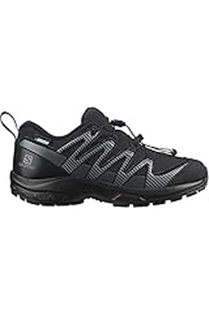 Salomon XA Pro V8 Clima Waterproof Zapatillas de Exterior para Niños, Ajuste preciso, Agarre en todo tipo de terrenos, Look deportivo, Black, 33