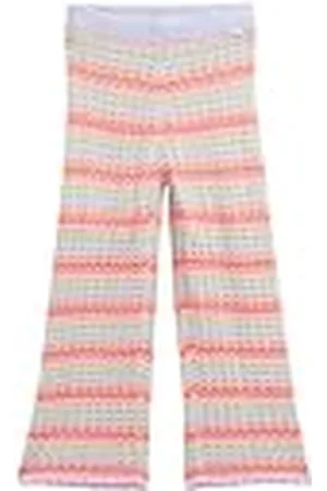TOM TAILOR 1046835 Pantalones de Pierna Ancha, 37789-Pink Multicolor Stripe, 116-122 para Niñas