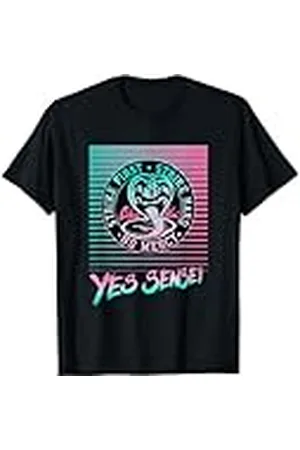 Cobra Kai Sí Sensei Retro Neon Camiseta