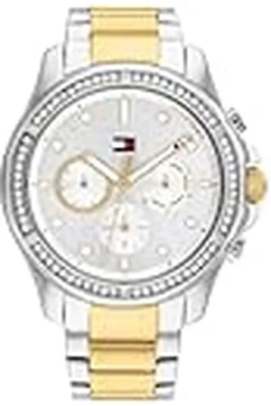 Tommy Hilfiger Reloj Analógico de Cuarzo Multifunción para Mujer con Correa de Acero Inoxidable Bicolor - 1782615