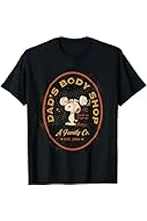 Peanuts Snoopy Regalos Día del Padre Entrenamiento Mejor Papá Body Fitness Shop Camiseta