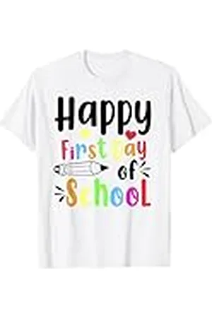 BACK TO SCHOOL Feliz Primer Día De Escuela Volver A La Escuela Estudiantes Camiseta