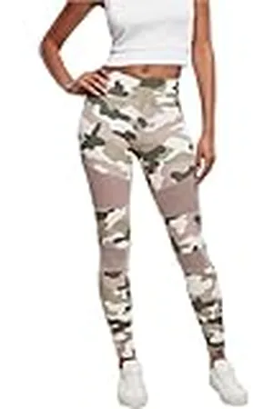 Urban classics Ladies Camo Tech Mesh Leggings, Leggings, Mujer, Rosa (Dusk Rose Camo), S