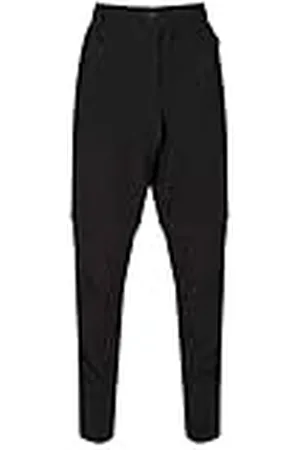 Regatta Highton Zip-Off - Pantalón Largo De Senderismo De Tejido Elástico Trousers, Hombre, Black, 33"
