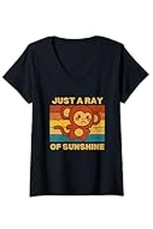 Original Cheddar Mujer Solo Un Rayo De Sol Mono Camiseta Cuello V