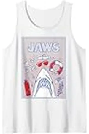 Jaws 50th Anniversary Poster Americans Style 2-Sided Camiseta sin Mangas