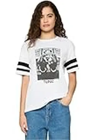 Merchcode Mister Tee Ladies 2Pac Stripes tee Camisetas, , S para Mujer