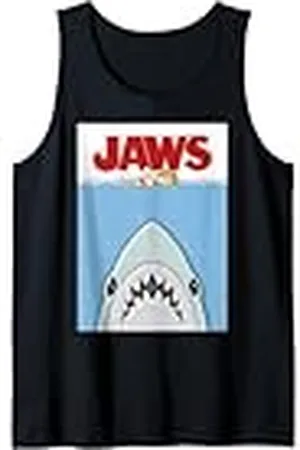 Jaws 50th Anniversary Poster Plush Style Front & Back Camiseta sin Mangas