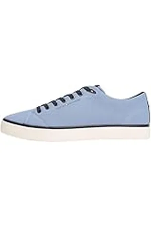 Tommy Hilfiger TH Hi Vulc Core Low II Mesh Fm0fm05513, Parte Superior Baja Hombre, Blue (Brisk Blue), 42 EU