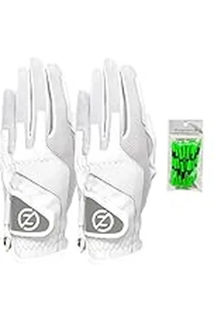 Zero Guantes de Golf sintéticos de Ajuste Universal para Mano Derecha para Mujer, 2 Unidades, Talla única, Color