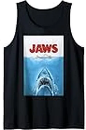 Jaws 50th Anniversary Poster Textured Style Front & Back Camiseta sin Mangas