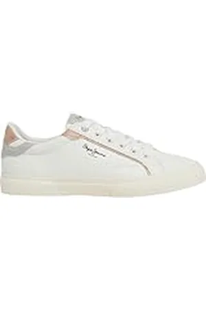 Pepe Jeans Kenton Mix W, Zapatillas para Mujer, Blanco (Factory White), 4