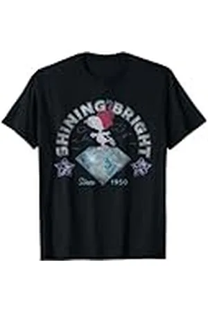 Peanuts Regalos de Navidad Snoopy Shining Bright 1950 Classic Vintage 90s Camiseta