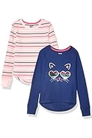 Amazon Camisetas Térmicas de Manga Larga (Previamente Spotted Zebra) Niña, Pack de 2, , 5 años