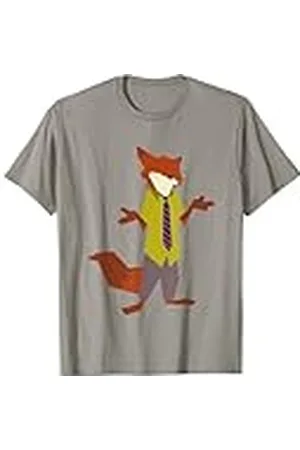 Disney Zootopia Nick Wilde Vintage Foxy Silhouette Portrait Camiseta