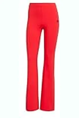 adidas Mujer Essentials Small Logo Flared Leggings, Pure Ruby/Black, XS