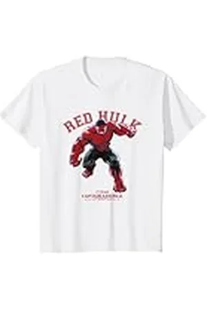 Marvel Niños Captain America Red Hulk Camiseta
