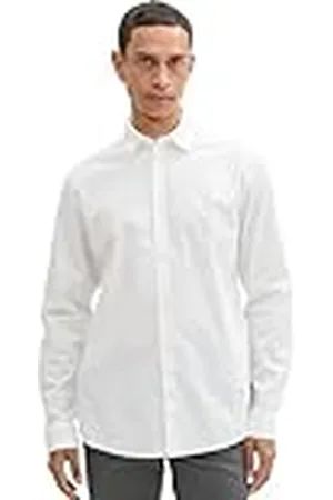 TOM TAILOR 1042668 Camisa, 36039-Diseño de Lunares Blancos, XXL Hombres