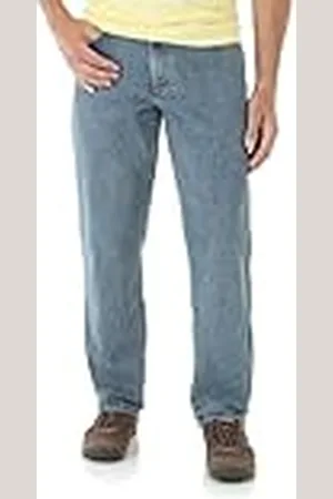 Wrangler Vaqueros Hombre Grey Indigo 38W x 34L