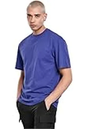 Urban classics Camiseta básica de Manga Corta de Hombre, Cuello Redondo Normal, de algodón Grueso, Largo Oversize, Distintos Colores, Tallas S-6XL