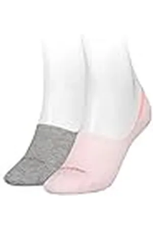 Calvin Klein Mid Cut Footie, (Pink), 35 (Pack de 2) para Mujer