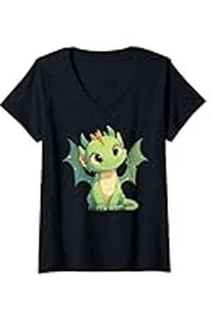 Dragon Mujer Camiseta Cuello V