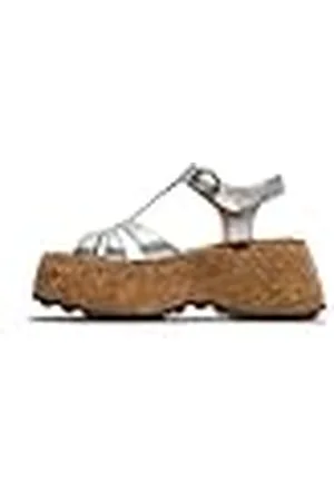 Fly London COIL275FLY, Sandalias Mujer, Silver, 38 EU