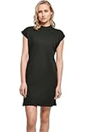 Build Your Brand Vestido de Tortuga extendido con Hombros Casual, , S para Mujer
