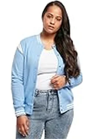 Urban classics Chaqueta de chándal para Mujer Inset College universitaria, , 3XL