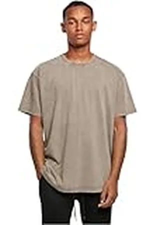 Build Your Brand BY189-Acid Washed Heavy Oversize tee T-Shirt, , L Men