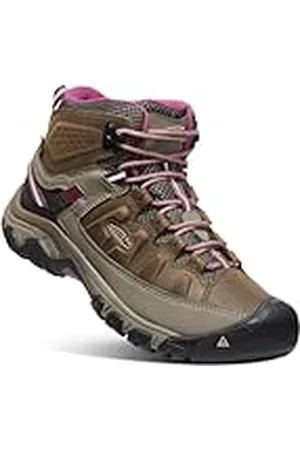 Keen Targhee 3 Mid Waterproof, Zapatos para Senderismo Mujer, Marrón (Weiss/Boysenberry), 39 EU