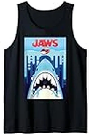 Jaws 50th Anniversary Poster Drip Art Front & Back Camiseta sin Mangas